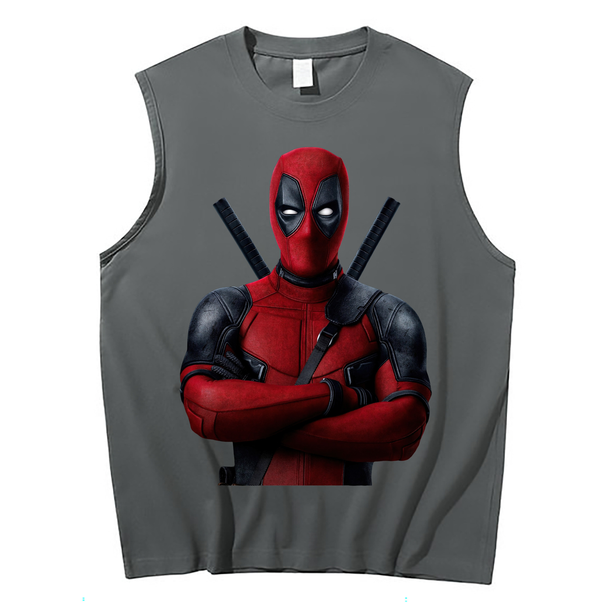 （画像用） Deadpool デッドプール コットン100％タンクトップ（フロントプリント）